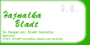 hajnalka bladt business card